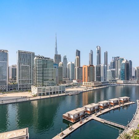 Furnished Apartment Binghatti Canal - Burj Khalifa View, Dubai Exterior foto